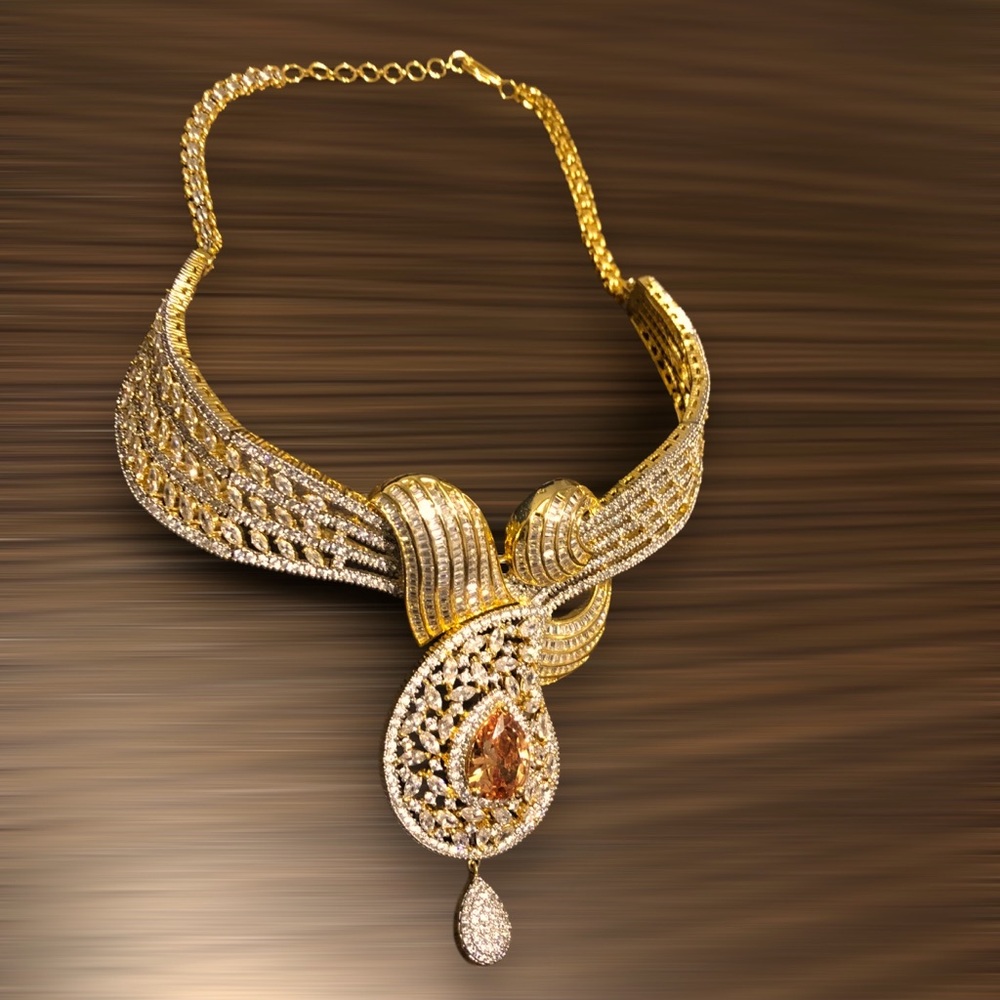 Elegant Choker Gold Necklace